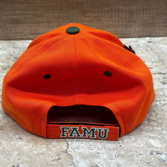 Zephyr FAMU Rattlers Hat Orange Snapback Cap Embroidered Logo NWT - Picture 2 of 11